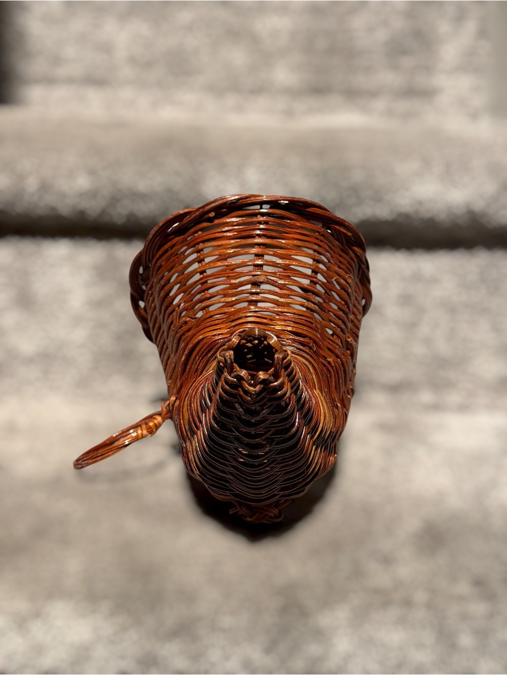 Vintage Wicker Cornucopia Horn of Plenty Basket Fall Thanksgiving Wall Decor - Picture 2 of 10